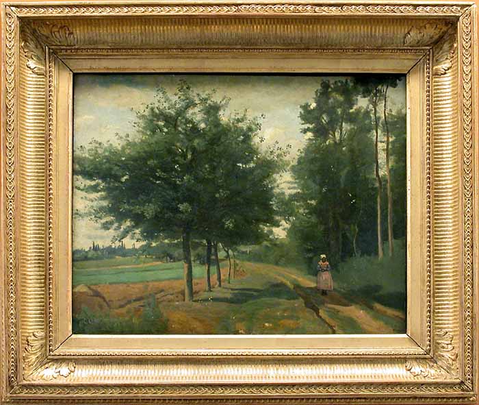 Sentier le long du bois - Jean-Baptiste Camille Corot