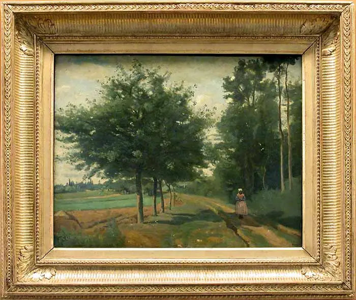 Orman Boyunca Patika - Jean-Baptiste Camille Corot