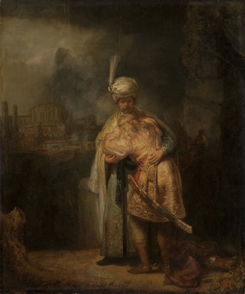David ve Jonathan'ın Ayrılığı - Rembrandt