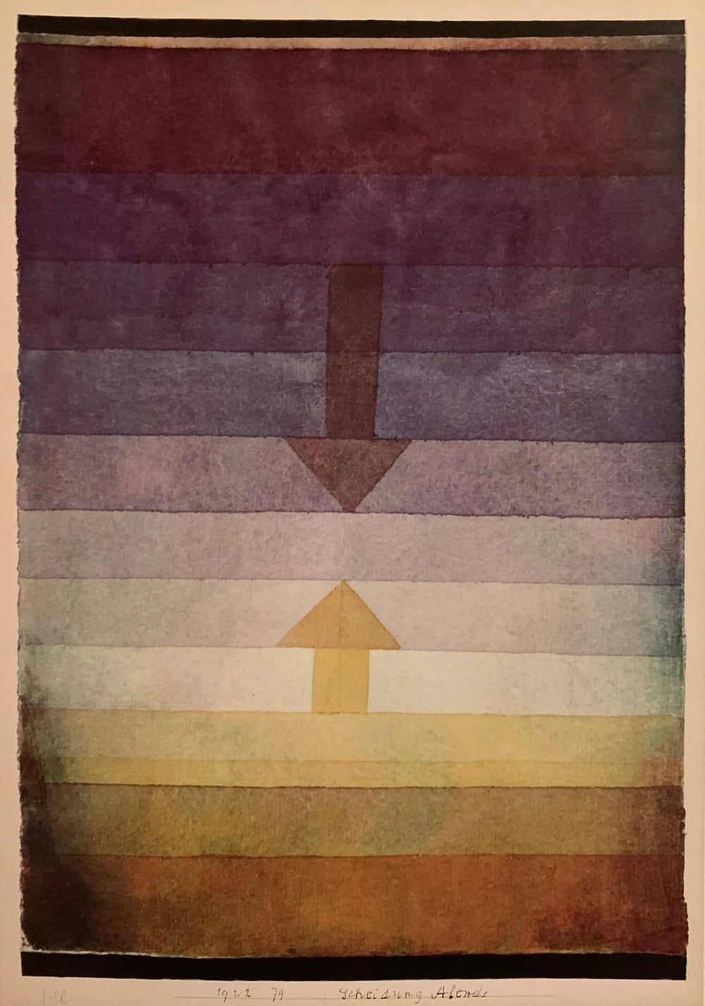 Séparation, le soir - Paul Klee image 1 reproduction de peinture à l’huile