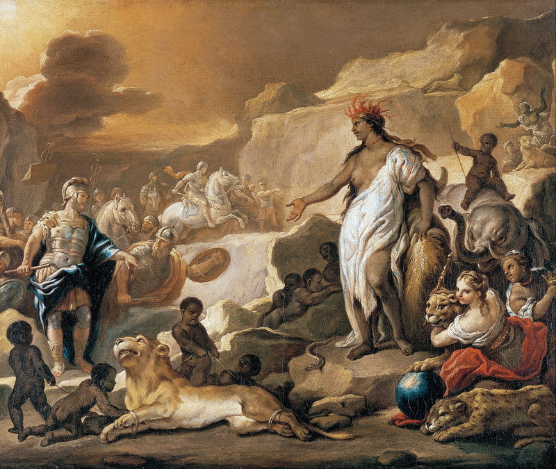 Dünyanın Dört Parçası Serisi. Afrika - Luca Giordano