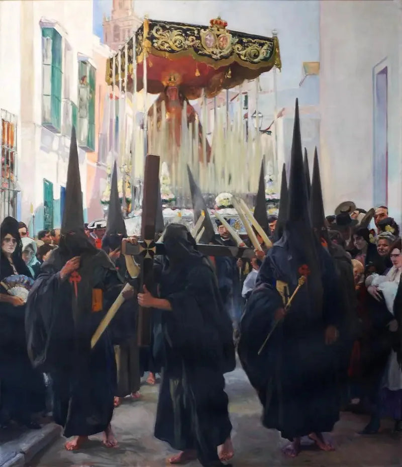 Sevilla, Kutsal Hafta. Tövbekarlar - Joaquín Sorolla