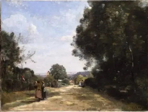 Sèvres-Brimborion. Paris'e bakarken çekilmiş manzara - Jean-Baptiste Camille Corot