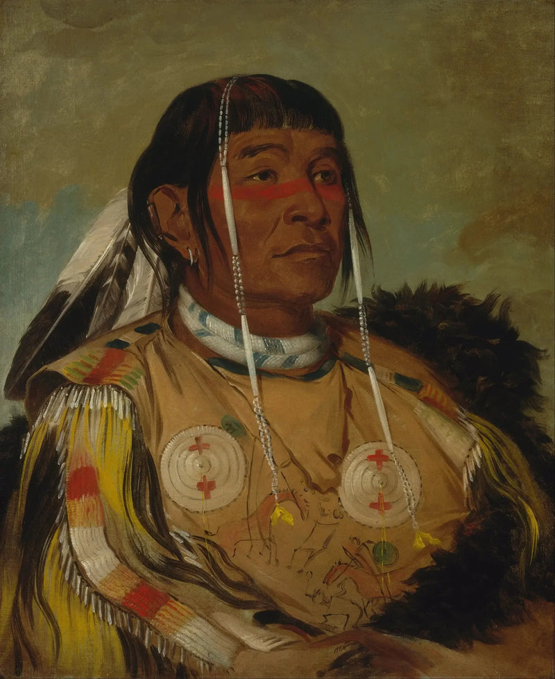 Sha-có-pay, Les Six, Plains Ojibwé Şefi - George Catlin