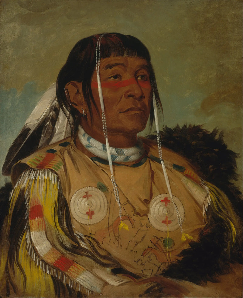 Sha-có-pay, Les Six, Plains Ojibwé Şefi - George Catlin