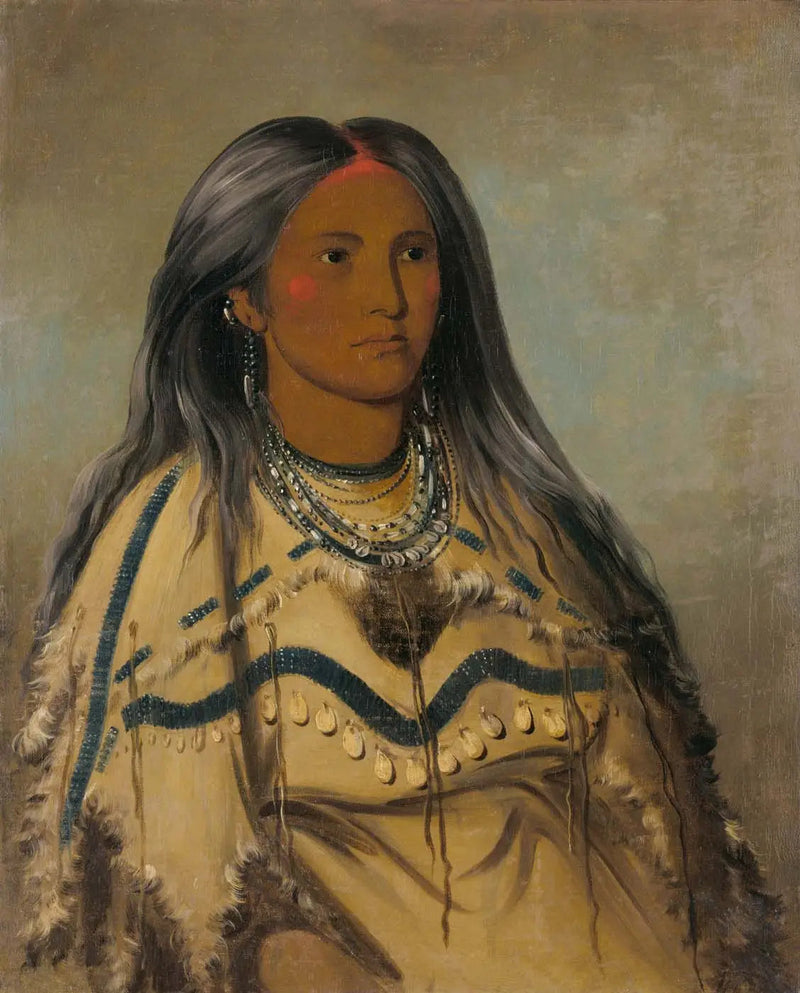 Sha-kó-ka, Mint, güzel bir kız - George Catlin
