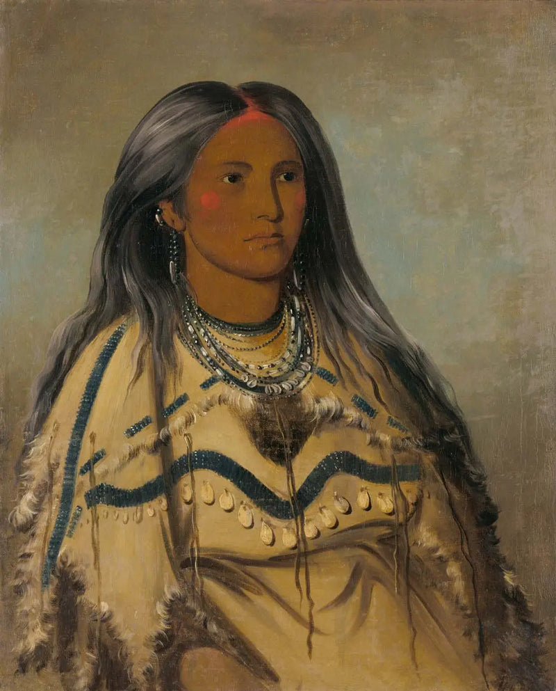 Sha-kó-ka, Mint, güzel bir kız - George Catlin