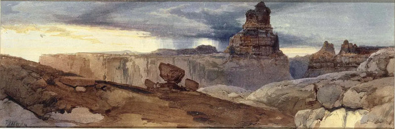 Shin-Au-Av-Tu-Weap (Tanrı'nın Toprağı), Colorado Kanyonu. Utah Eyaleti - Thomas Moran