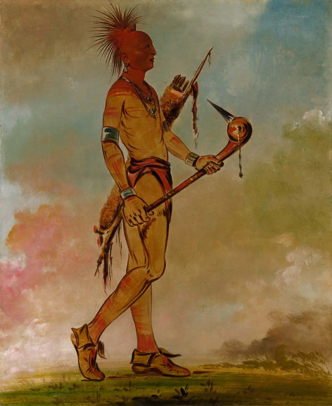 Shin-ga-wás-sa bel oiseau - George Catlin - Alpha Reproduction