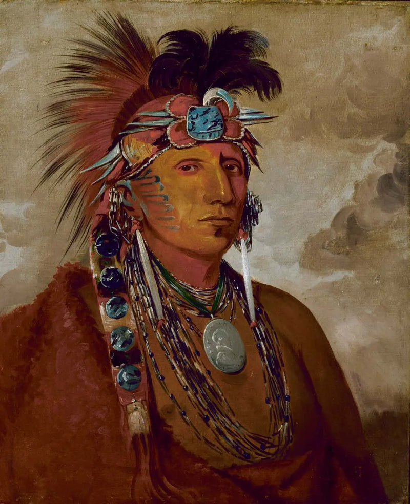 Shó-me-kós-see, Kurt, Bir Şef - George Catlin