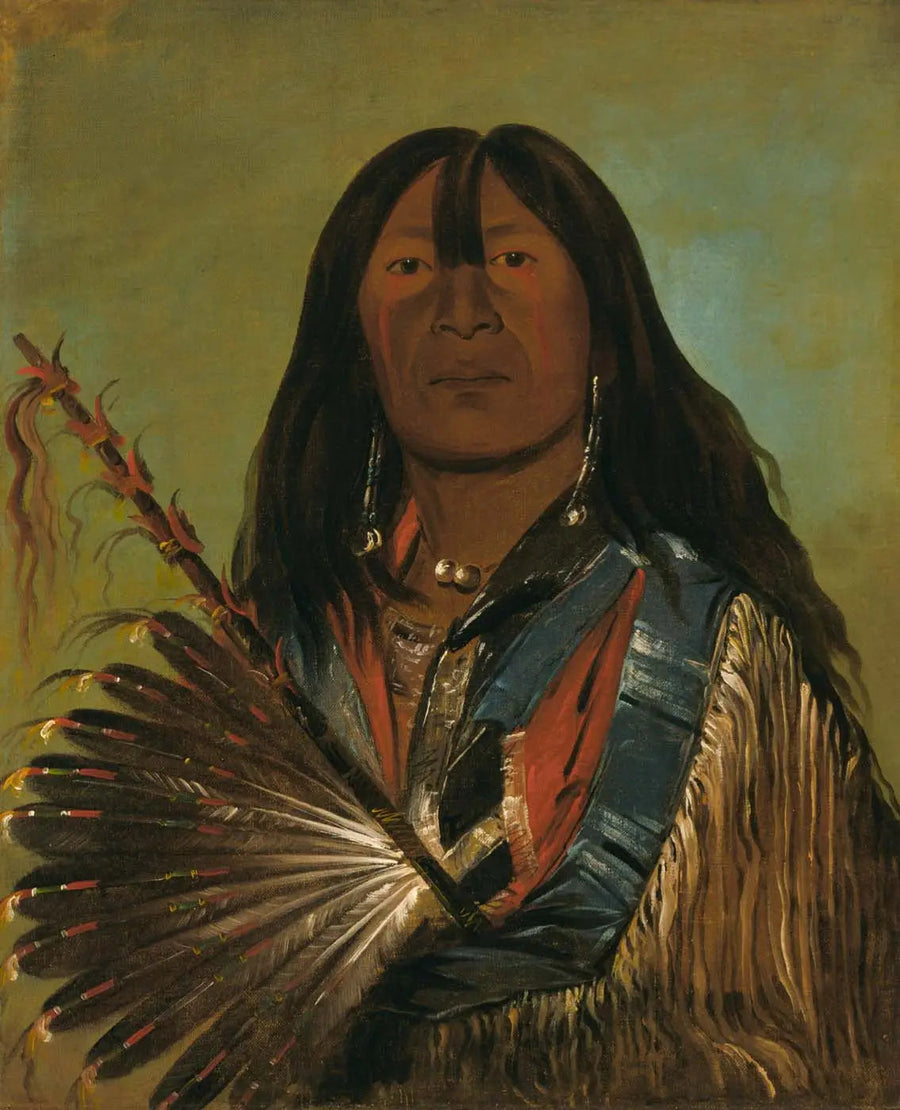 Shón-ka, köpek, Bad Arrow Points çetesinin lideri - George Catlin