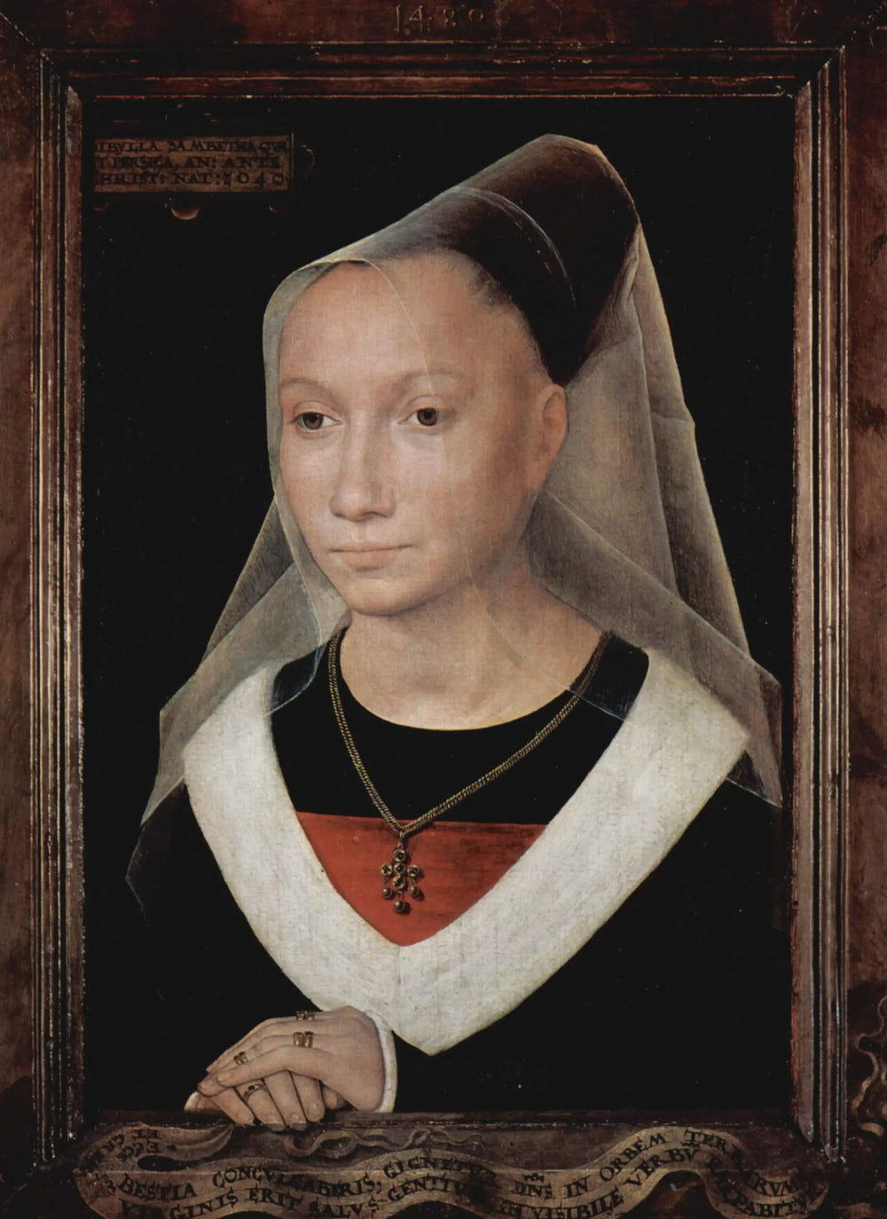 Sibylle Sambetha - Hans Memling image 1 copie de tableau peinte à la main