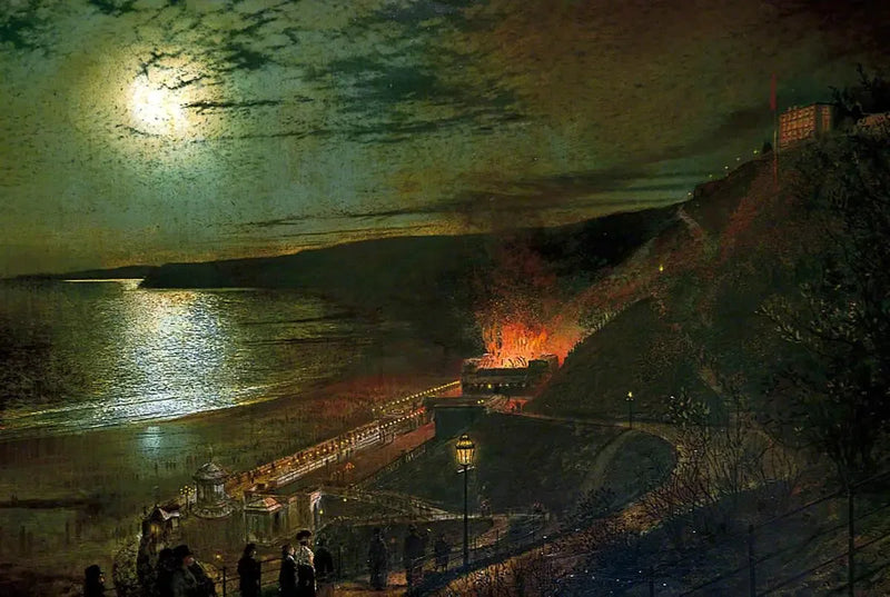 Sic transit gloria mundi (Termal salonun yangını) - John Atkinson Grimshaw
