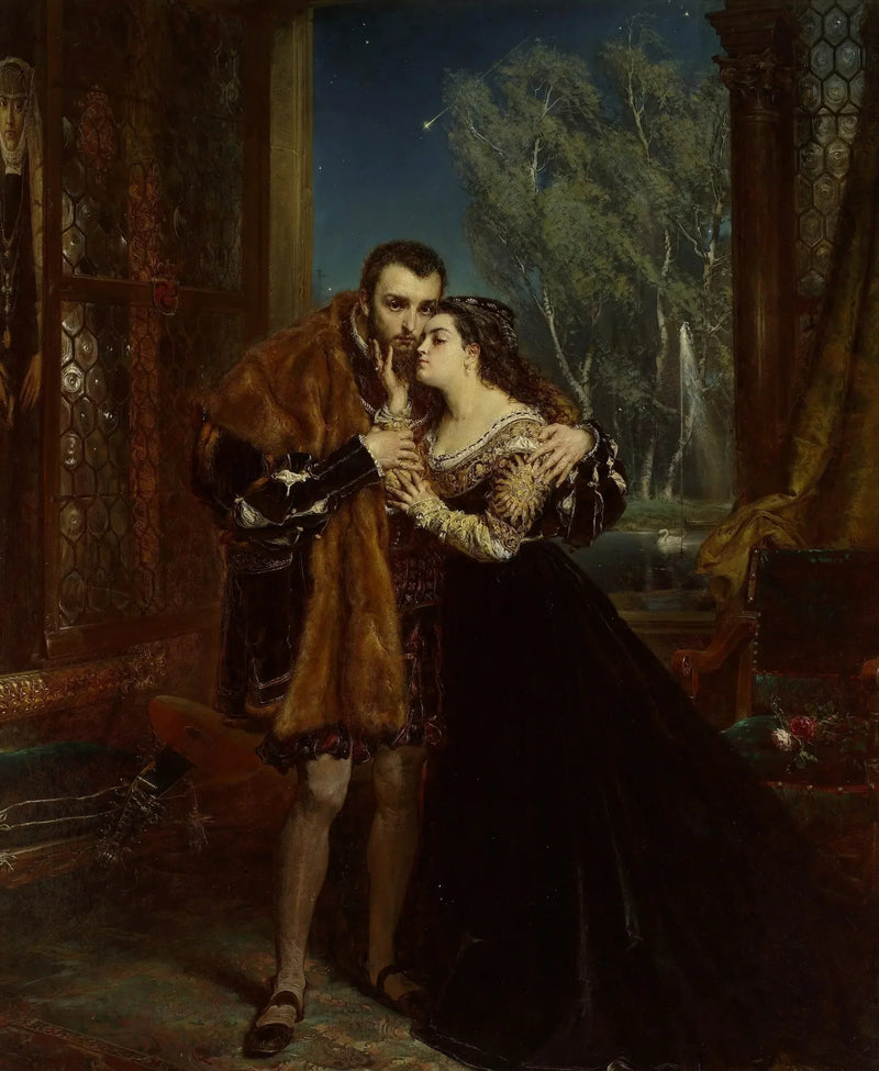 Sigismond Auguste ve Barbara Vilnius'taki Radziwiłł Sarayı'nda - Jan Matejko