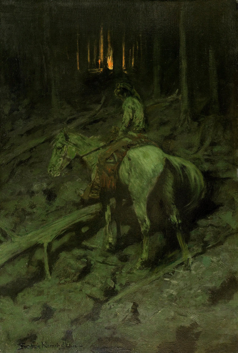 Apache Savaş Çığlığı - Frederic Remington