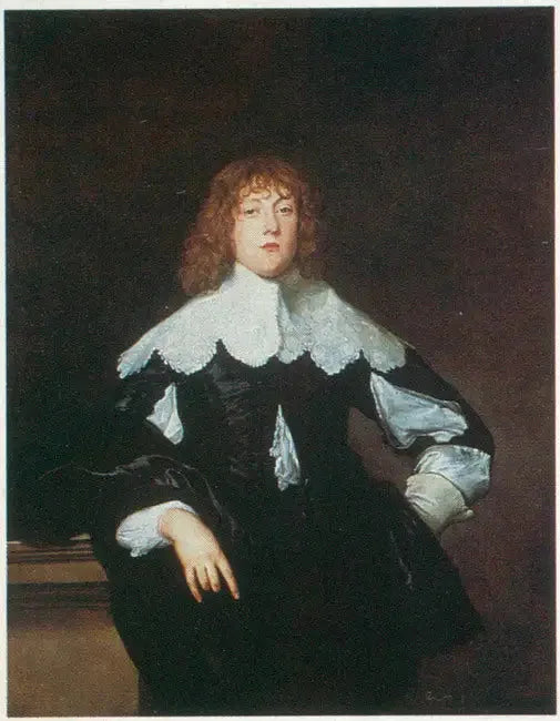 Sir John Borlase, 1er baron, député (1619-1672) - Antoine van Dyck image 1 copie peinte à la main à l’huile