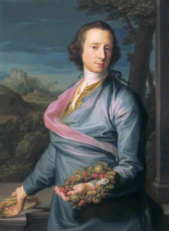 Sir Matthew Fetherstonhaugh, 1. baron, milletvekili (1714-1774) meyve ve mısır taçlarıyla - Pompeo Batoni