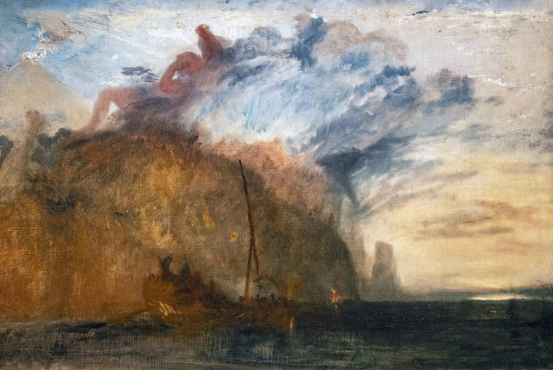 'Polyphemus'u Alay Eden Ulysses için Taslak' - J. M. W. Turner