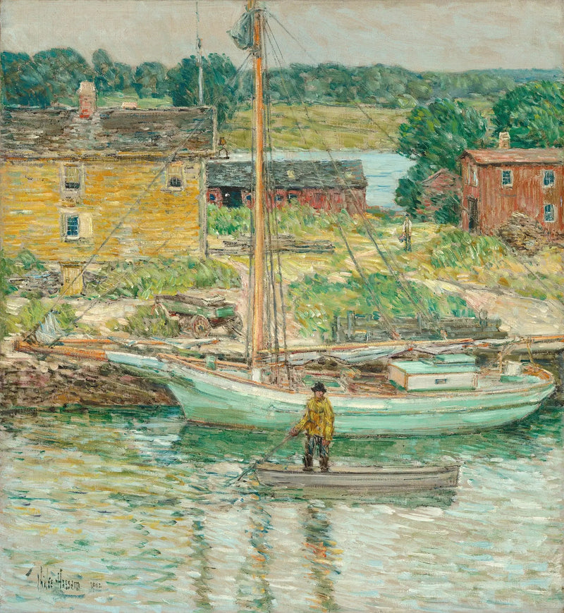 İstiridye Sloop'u, Cos Cob - Childe Hassam