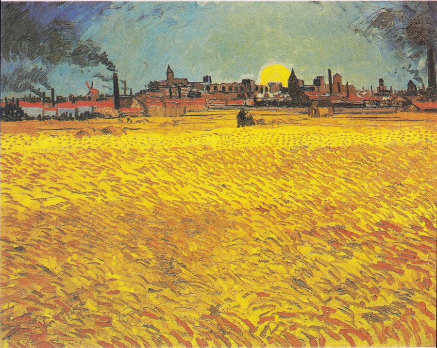 Gün batımında buğday tarlası - Vincent van Gogh