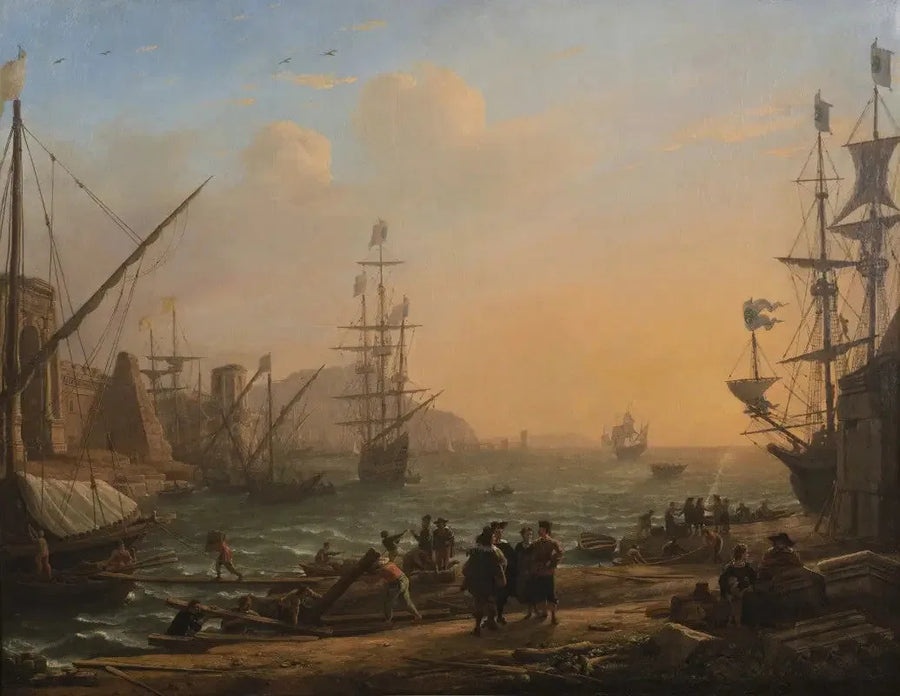 Akşam: Gün Batımında Bir Liman - Claude Lorrain