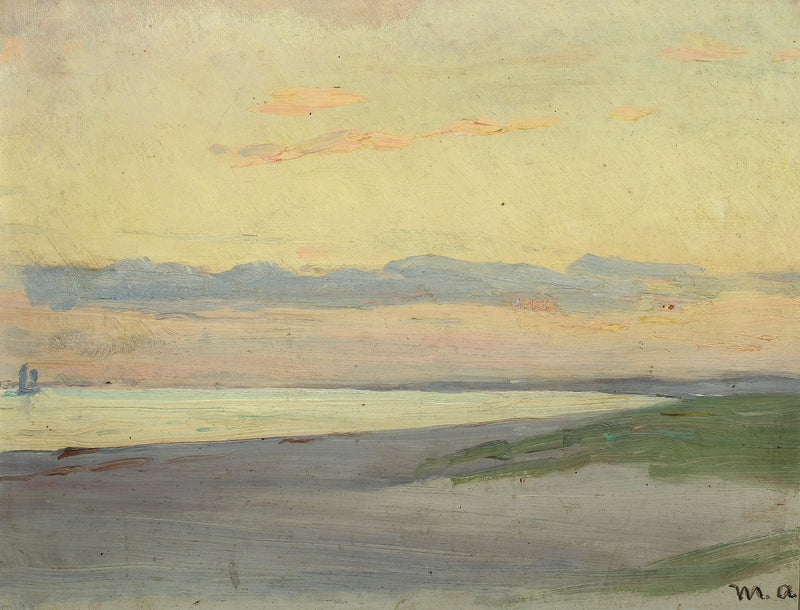 Skagen'de Deniz Manzaralı Akşam Yemeği - Michael Peter Ancher