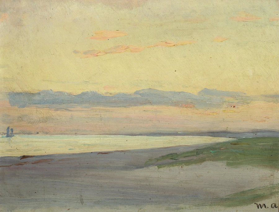 Skagen'de Deniz Manzaralı Akşam Yemeği - Michael Peter Ancher