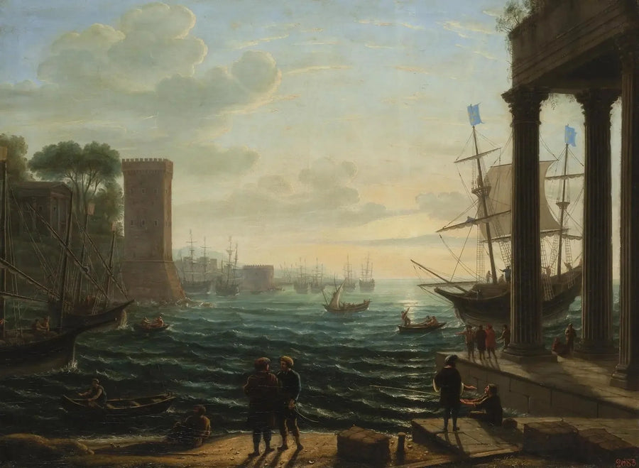 Limanda Akşam - Claude Lorrain