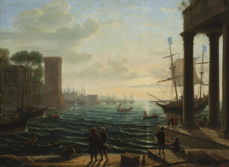 Limanda Akşam - Claude Lorrain