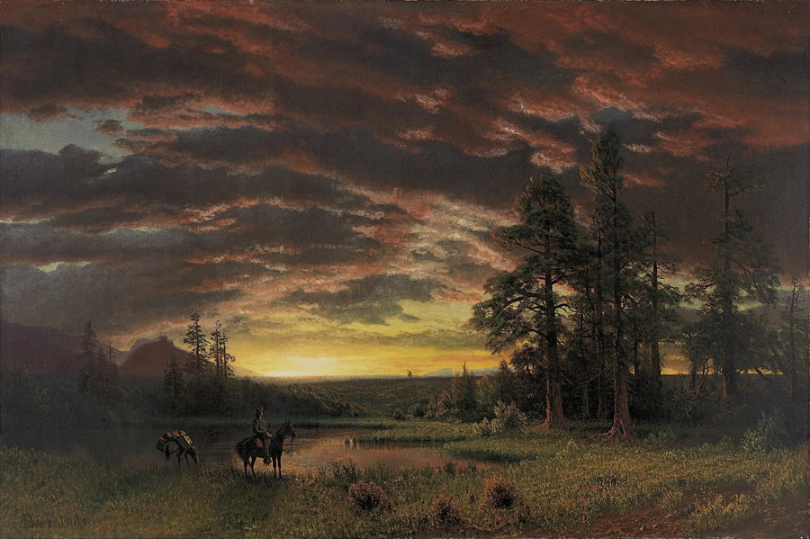 Çayırda Akşam - Albert Bierstadt