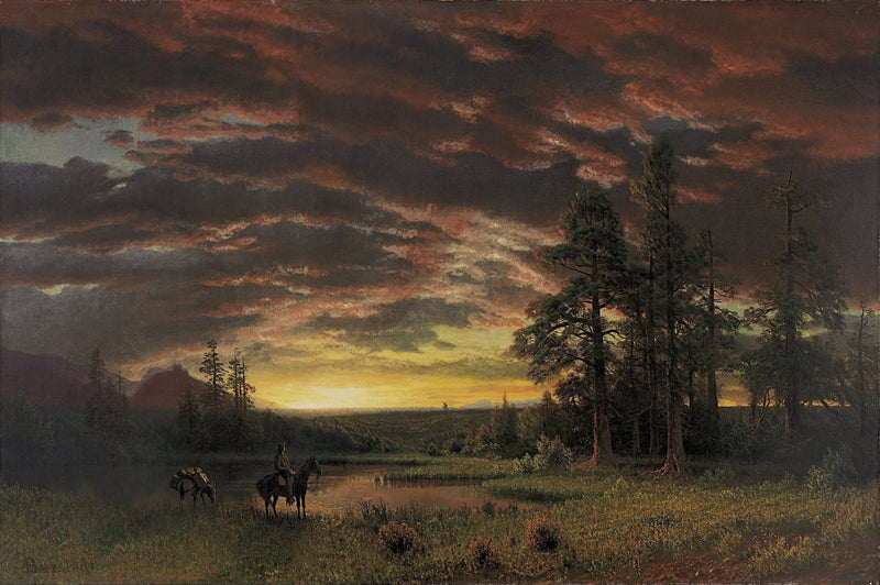 Çayırda Akşam - Albert Bierstadt