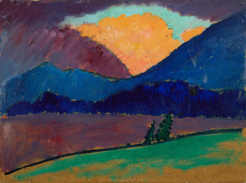 Murnau'da Yaz Gecesi - Alexej von Jawlensky