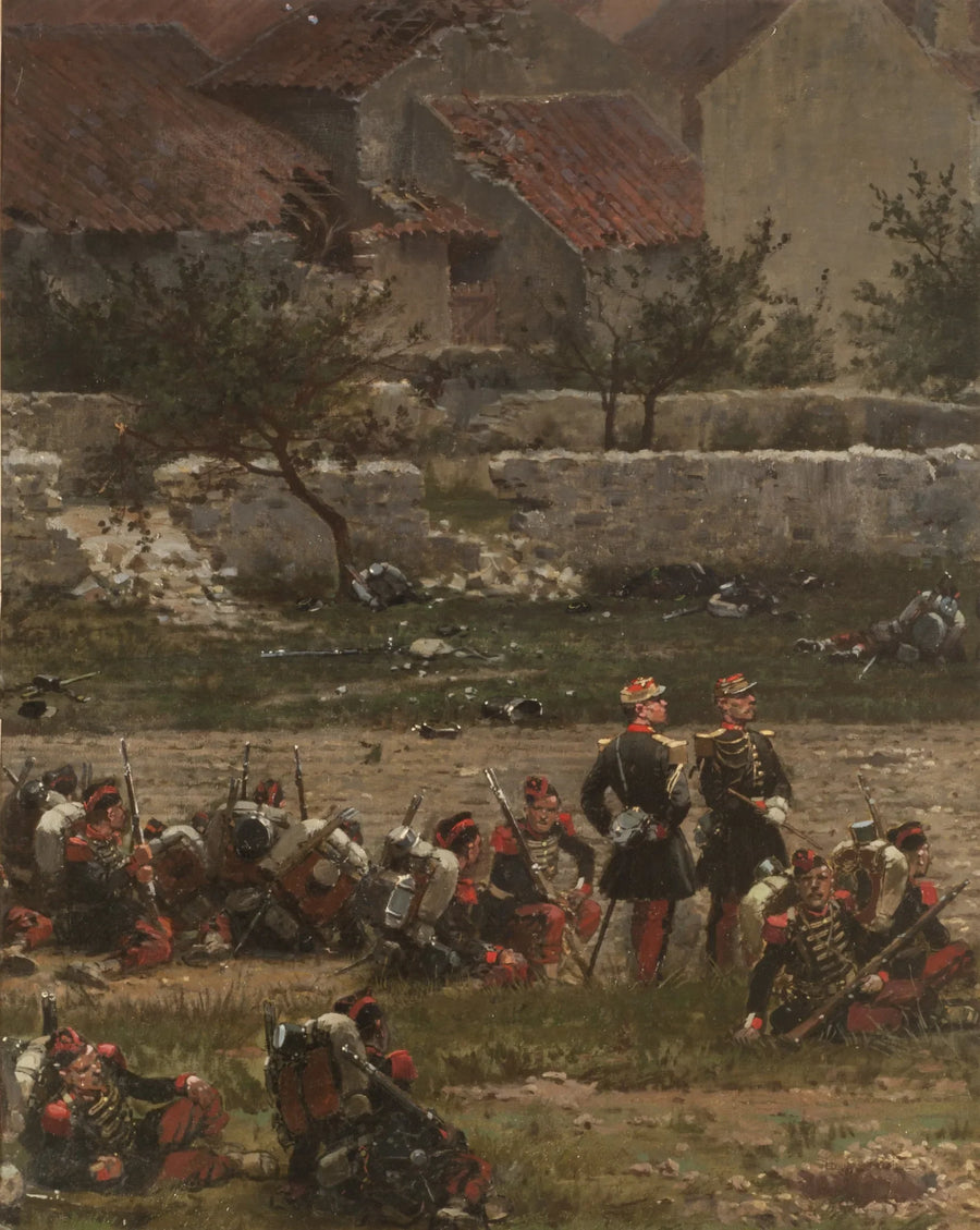Dinlenmiş askerler (Rezonville Savaşı Panorama) (Parça) - Édouard Detaille