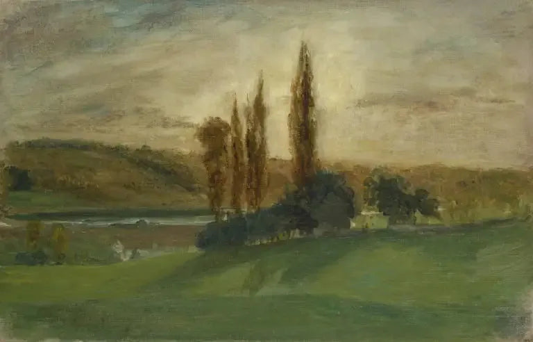 Champrosay'da Gün Batımı - Eugène Delacroix