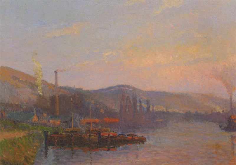 soleil couchant Le Pré-aux-Loups - Robert Antoine Pinchon