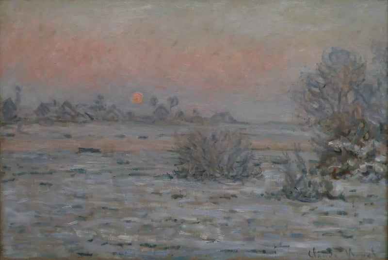 Lavacourt'ta Kış Güneşi - Claude Monet