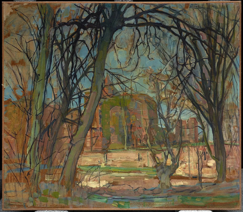 Bahar Güneşi (Lentezon): Brederode Kalesi'nin Harabesi - Piet Mondrian