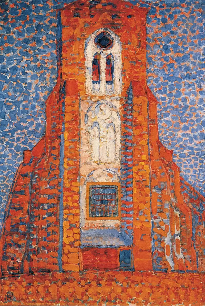 Güneş, Zeeland Kilisesi; Zoutelande Kilisesi Cephesi - Piet Mondrian