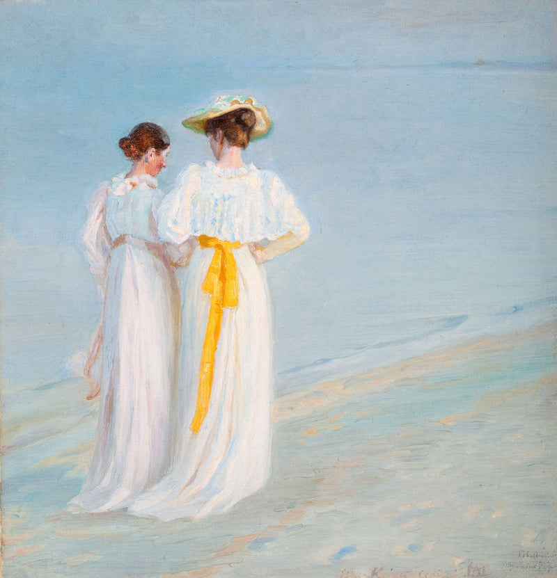 Skagens Plajında Yaz Sonu - Michael Peter Ancher