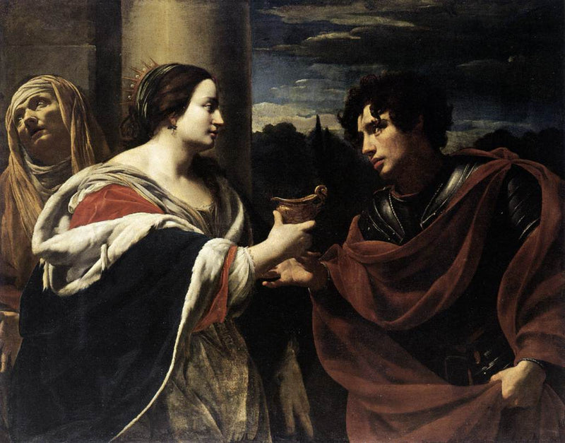 Zehir kasesini alan Sophonisbe - Simon Vouet