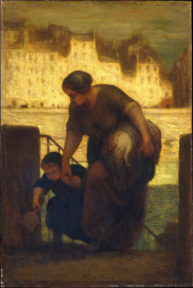 Çamaşır Gemisi Çıkışı - Honoré Daumier