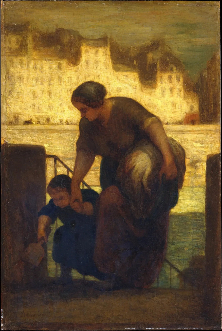 Çamaşır Gemisi Çıkışı - Honoré Daumier