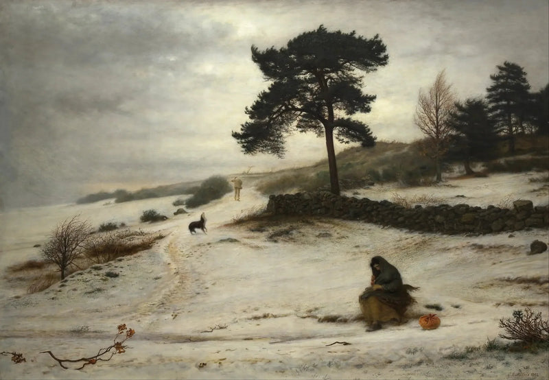 Soluk, soluk, kış rüzgarı - John Everett Millais