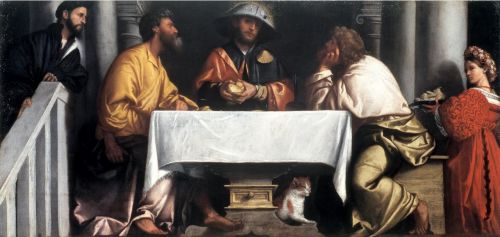 Emmaüs'te Akşam Yemeği - Alessandro Bonvicino