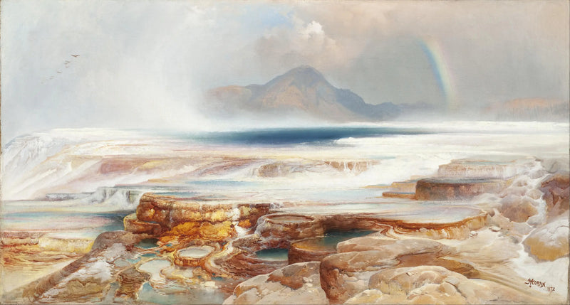 Yellowstone sıcak kaynakları - Thomas Moran
