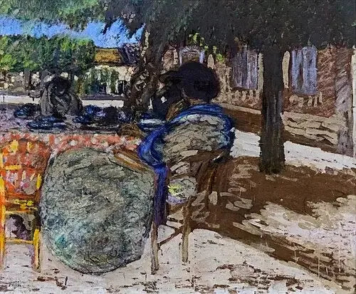 Kırmızı Köşk Altındaki Ağaçlar - Édouard Vuillard