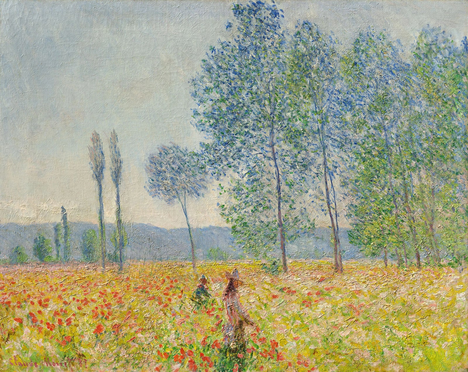 Kavakların altında W1136 - Claude Monet