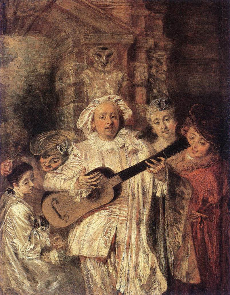 Mezetin Kıyafeti Altında - Antoine Watteau