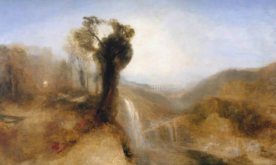 Su Kemeri ve Şelale ile Güney Manzarası - J. M. W. Turner