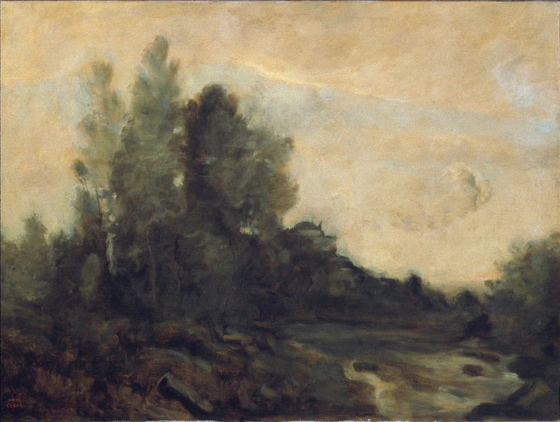 Ariccia Hatırası - Jean-Baptiste Camille Corot